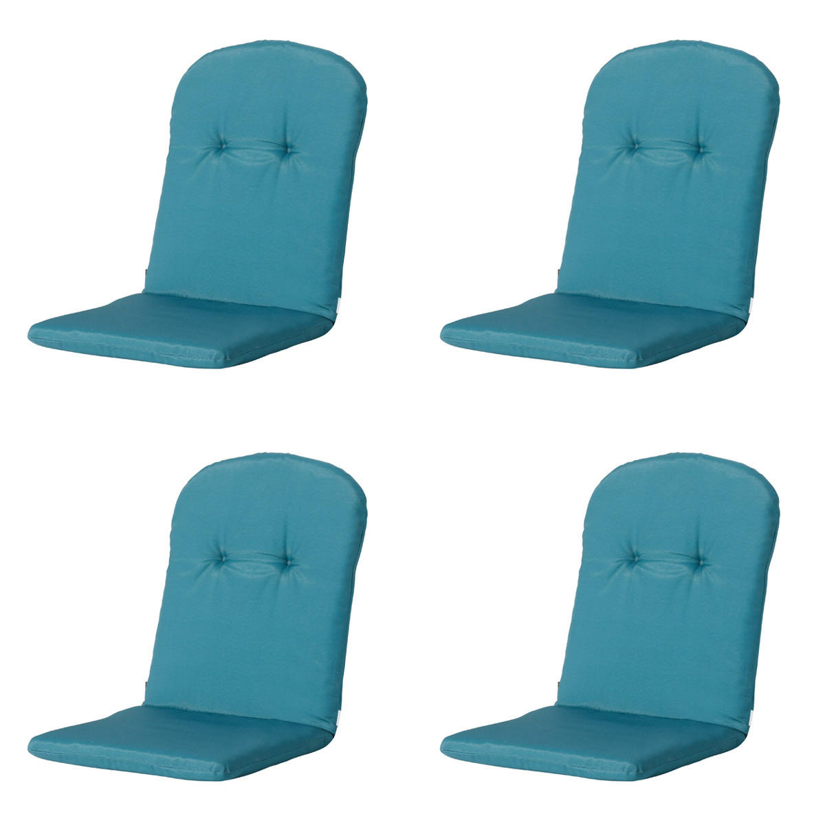 GARTENSTUHLKISSEN Panama 96/45 cm 4er-Set - Türkis, Textil (45/5/96cm) - Madison