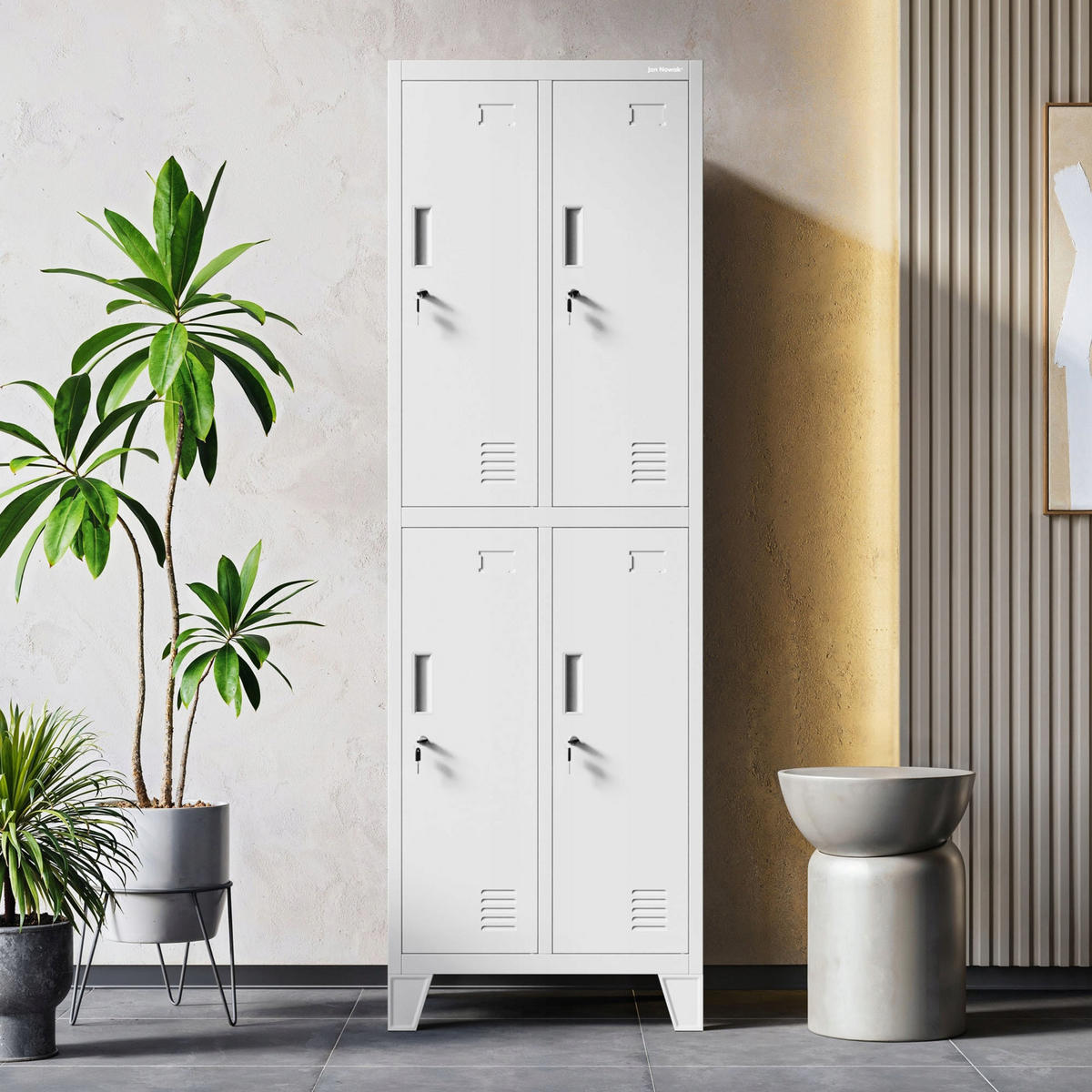 ARBEITSSCHUTZSCHRANK BARTEK 2 Plus - Grau, Metall (56/172/45cm) - Jan Nowak