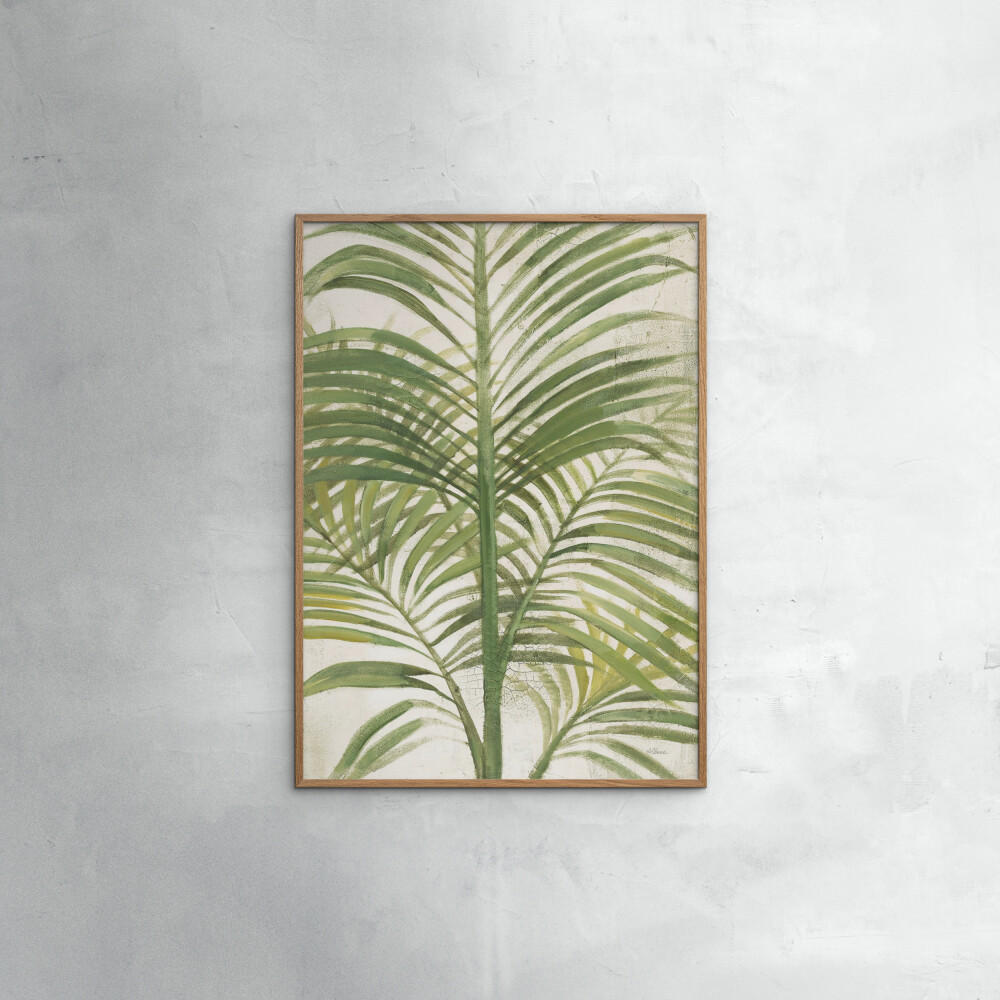 POSTER Wild Apple - Palms II Bright - Grün, Papier (30/40/0.1cm) - Poster&Frame