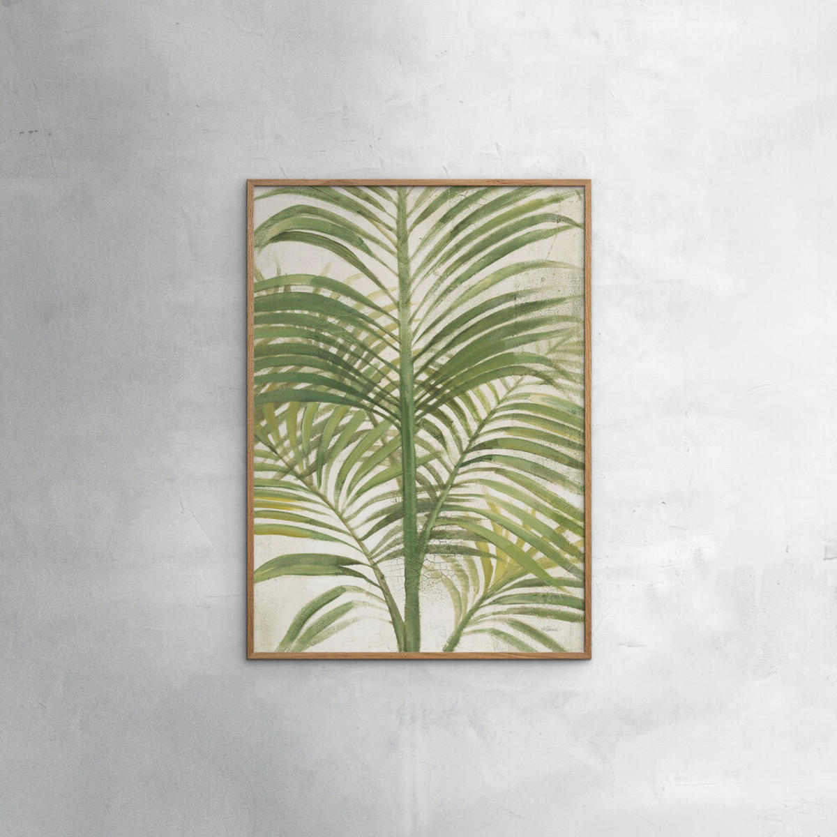 POSTER Wild Apple - Palms II Bright - Grün, Papier (30/40/0.1cm) - Poster&Frame