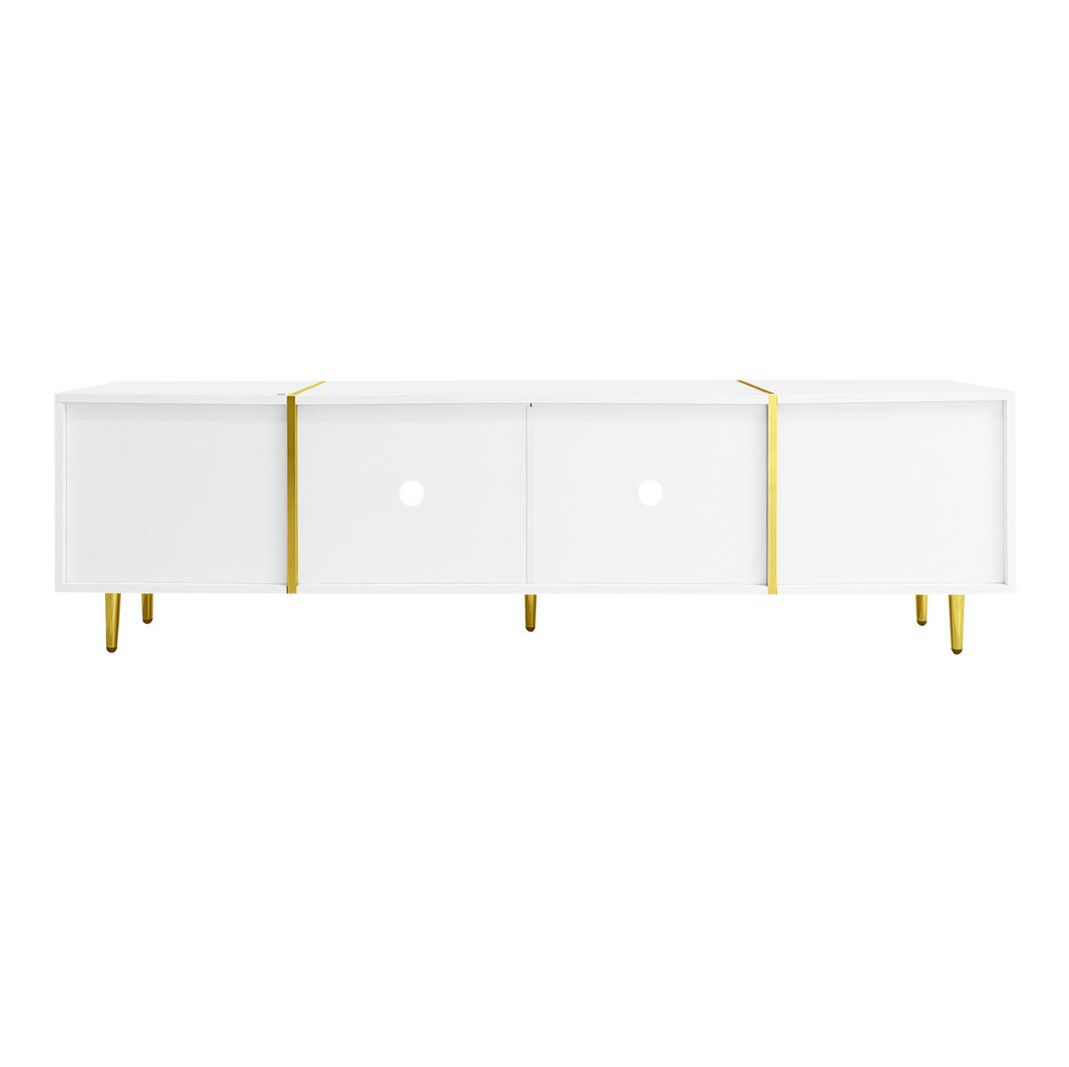 TV-SCHRANK in Schwarz 190/38/48 cm - Weiß, Holzwerkstoff (170/46/35cm) - Redom