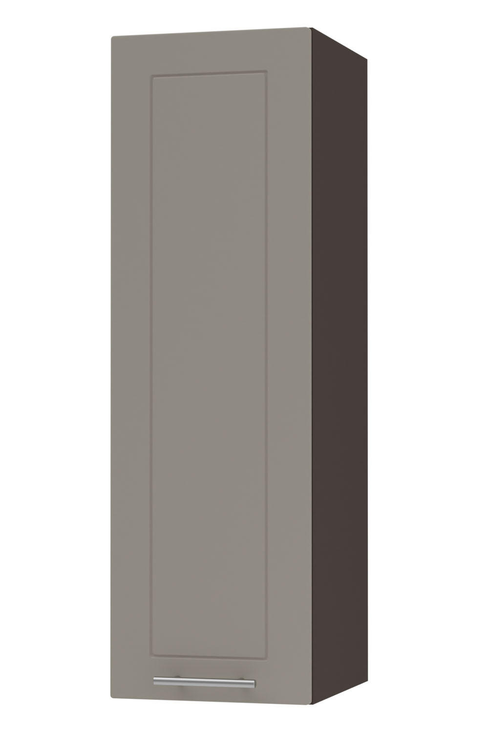 KÜCHENHÄNGESCHRANK Kvantum W4/30 Beige Matt / Lava Matt 30 / 32,5 / 96cm - Dunkelgrau/Beige, Holz/Holzwerkstoff (30/96/32.5cm) - Feldmann-Wohnen