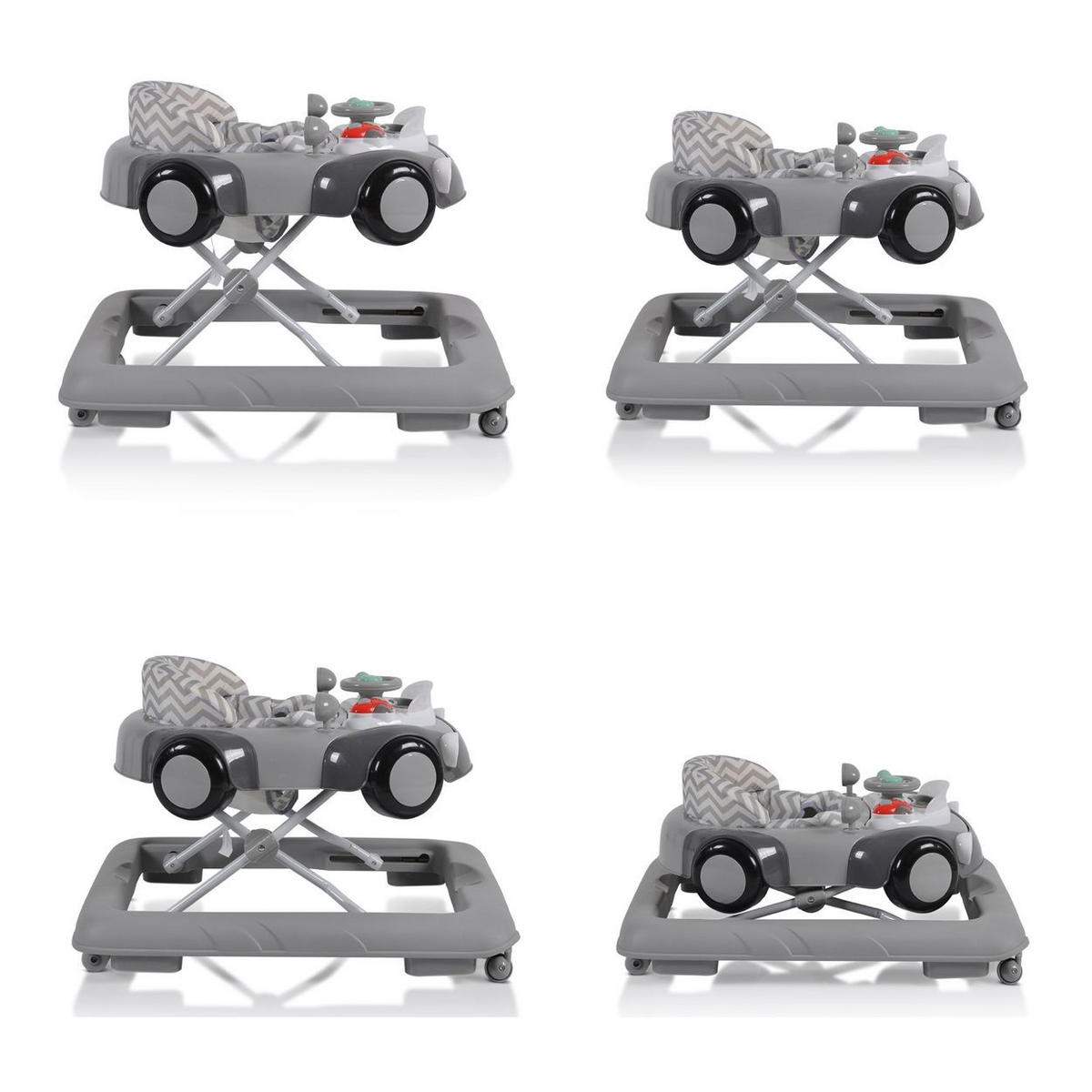 LAUFHILFE Shelby grau höhenverstellbar, Spielcenter, Treppenstopper - Grau, Kunststoff (48/59/68cm) - Cangaroo