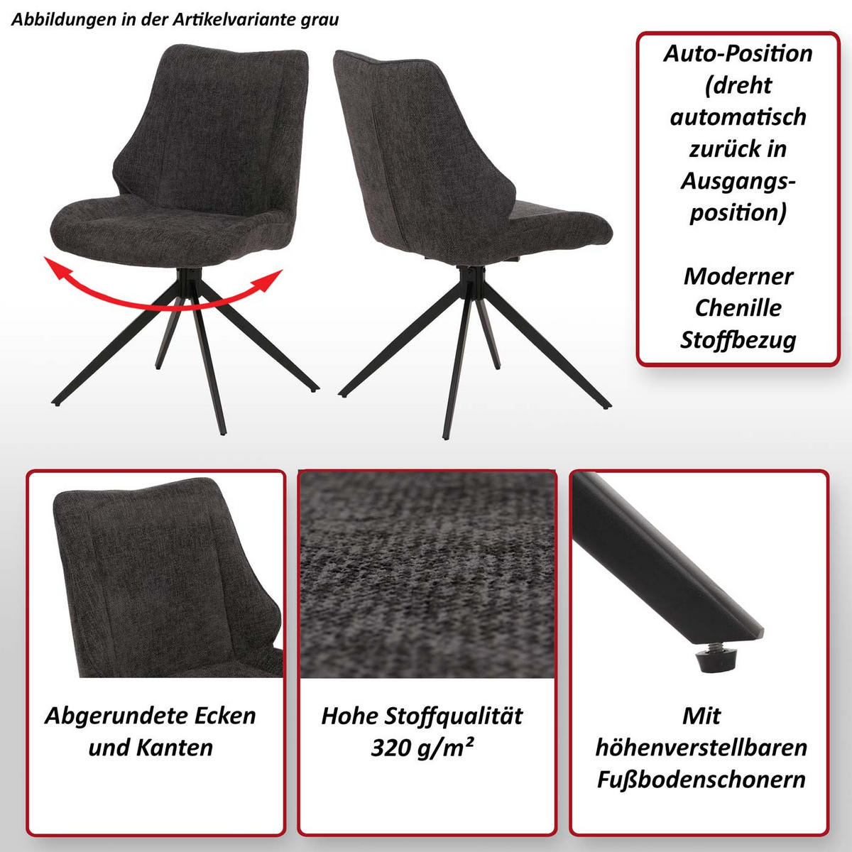 ESSZIMMERSTUHL Schwarz, Petrol 2er-Set - Petrol/Schwarz, Textil (55/88/42cm) - MCW