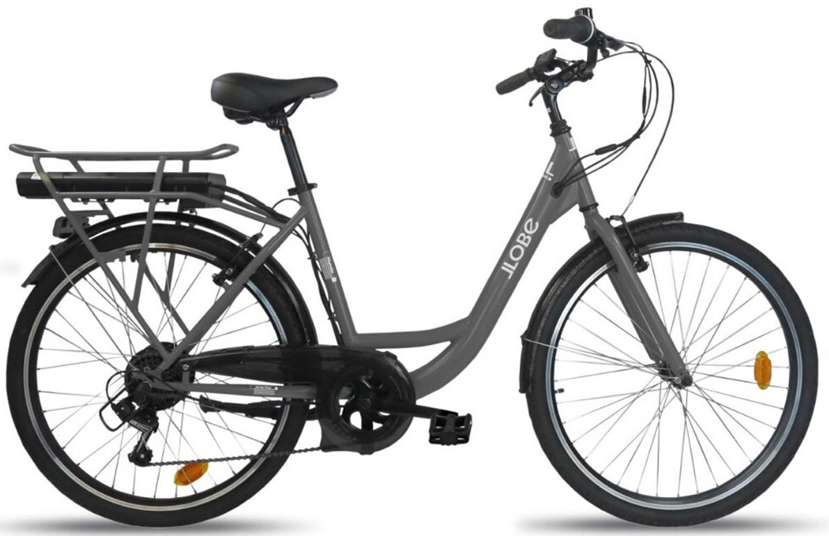 CITY E-BIKE 26" Mando, anthrazit - Anthrazit, Metall (125cm) - LLOBE