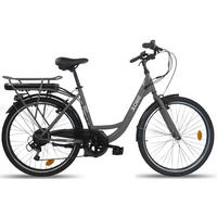 CITY E-BIKE 26" Mando, anthrazit - Anthrazit, Metall (125cm) - LLOBE