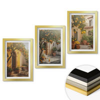 WANDBILDER 3er Set - 20x30 cm Goldrahmen - Zitrustöpfe für sonnige Terrassen - Goldfarben, Kunststoff (20/30cm) - ArtPrintCave