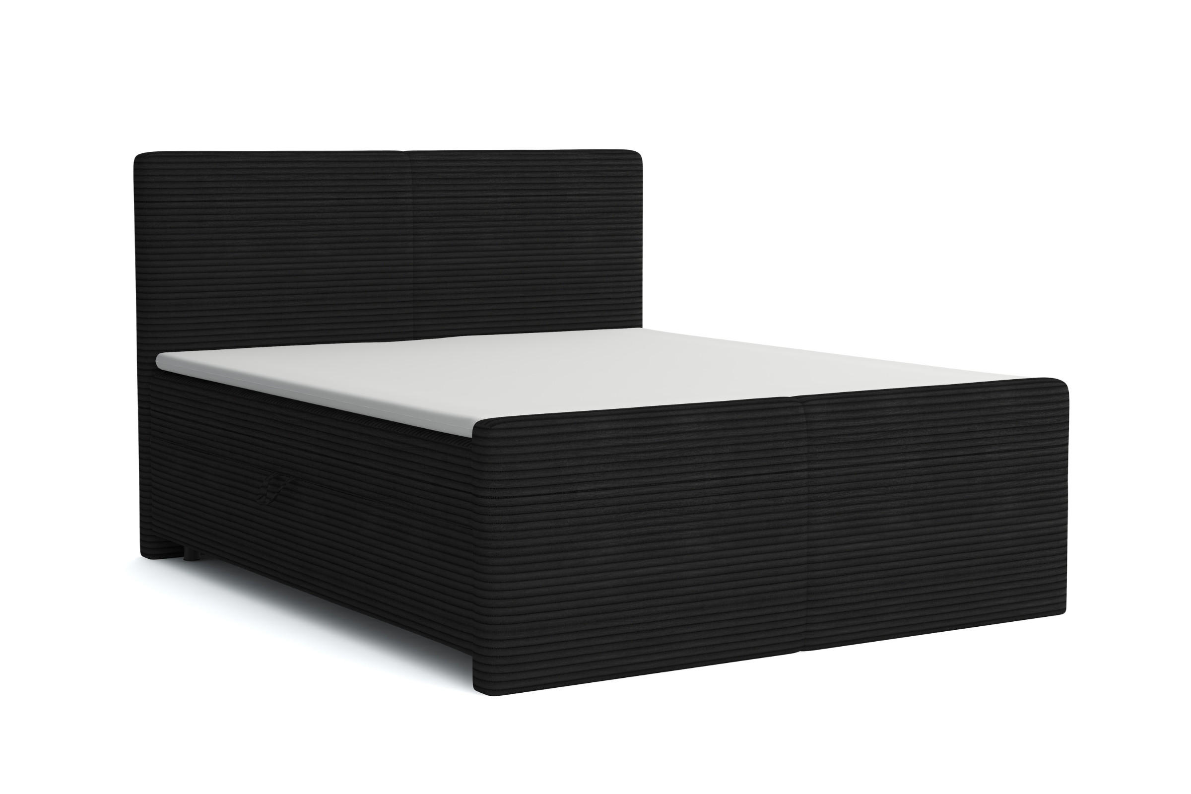 Deine Möbel 24 Boxbett Schwarz 160x200 cm