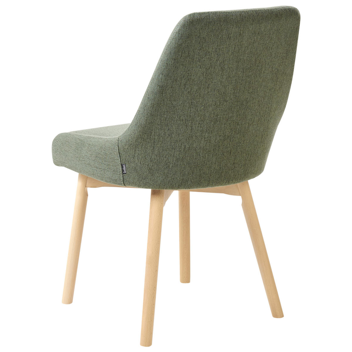 JÍDELNÍ ŽIDLE sada 2 ks Zelená Melfort - tmavě zelená/hnědá, textil (49/82/58cm) - Beliani