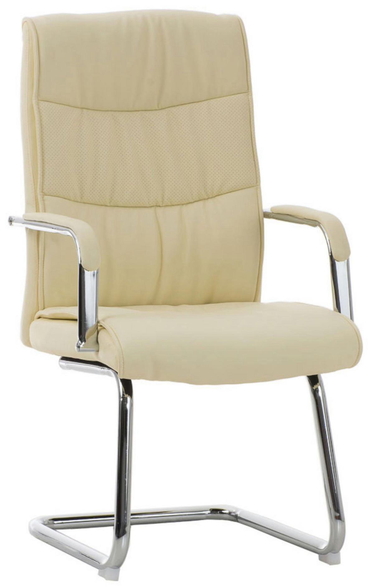SCHWINGSTUHL 2er Set Lederlook creme - Creme, Textil/Metall (49/105/60cm) - CLP
