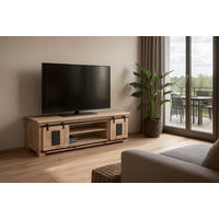 LOWBOARD LIBRO - Beige/Naturfarben, Holz (180/55/50cm) - SAM