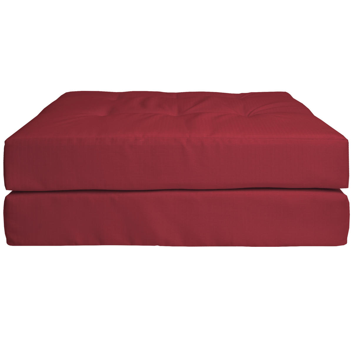 PALETTENKISSEN Eco Elements Sitz + Rücken Rot (2tlg) - Rot, Textil (80/15/120cm) - Beautissu 