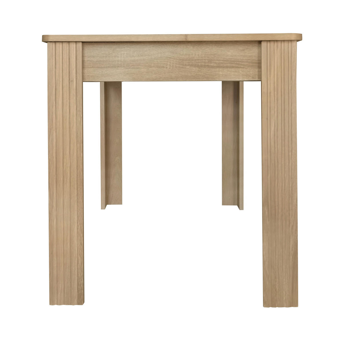 ESSTISCH in Eichefarben mit Holzoptik und 4 stabilen Beinen,116/65/75 cm - Braun, Holzwerkstoff (116/65/75cm) - Flora Grace
