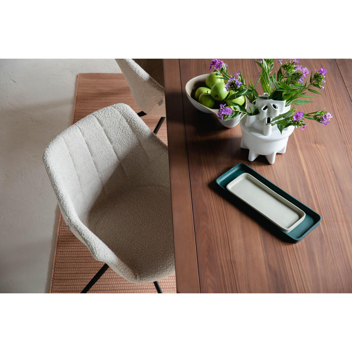 ESSZIMMERSTUHL Doulton Swivel Natur - 2 er Set - Beige, Textil (67/80/61cm) - Zuiver