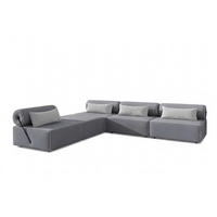 GARTENSOFA BALI L - Wetterfeste Balkonmöbel & Lounge Sofa Außen - Moderne Outdoor Couch für Garten - Balkon & Terrasse - Grau - Grau, Kunststoff (336/78/100cm) - Trada