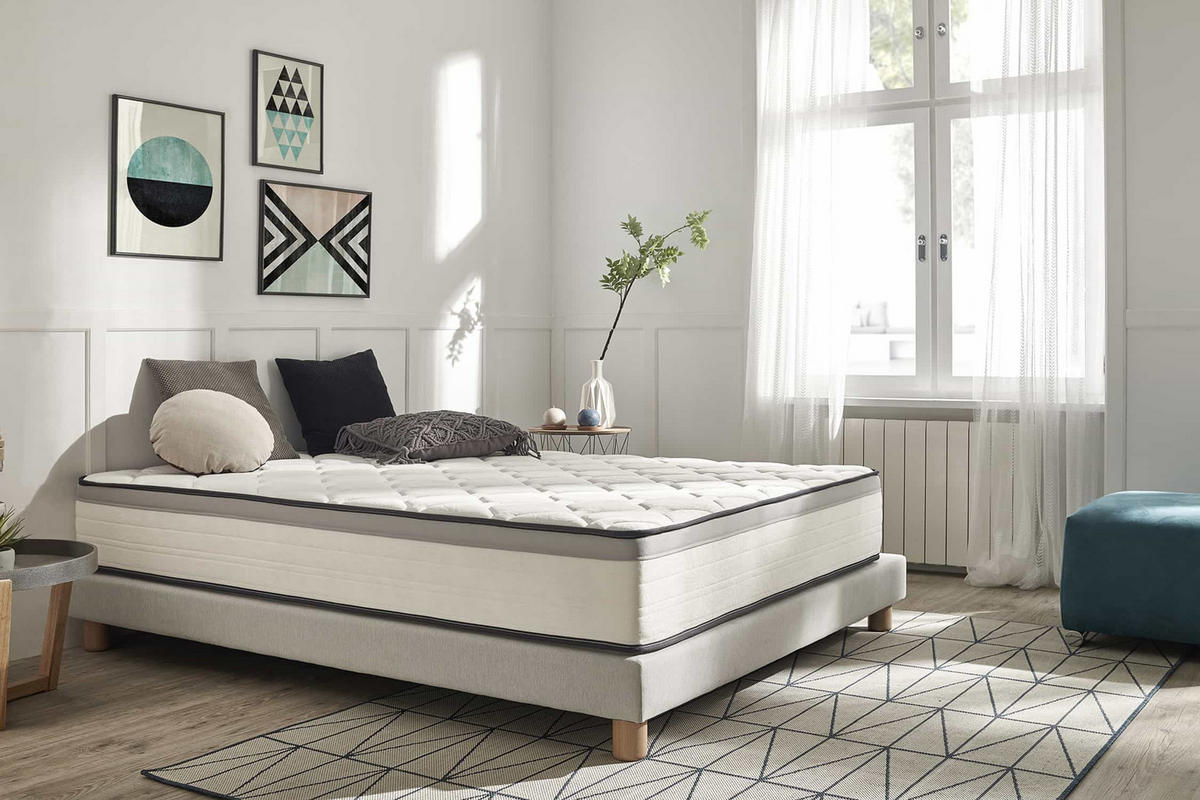 MATRATZE Premium Hotel Edition - 30cm 80X190cm - Weiß, Textil (80/190cm) - Moonia