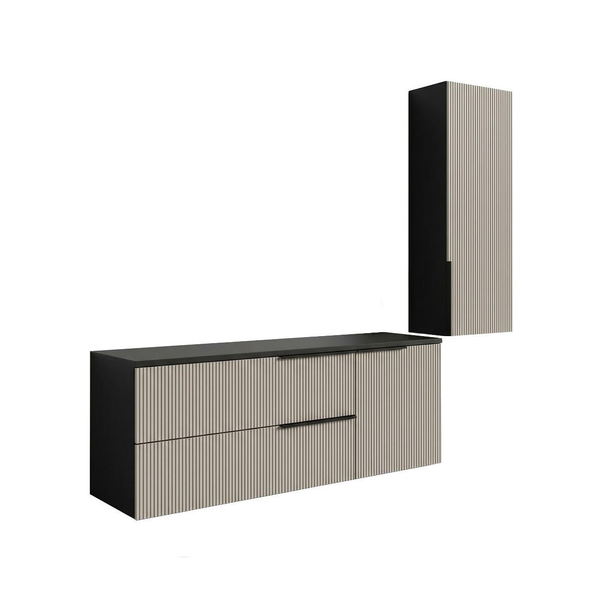 mzm24 Badmöbel-Set Kaschmir 200x150x45 cm