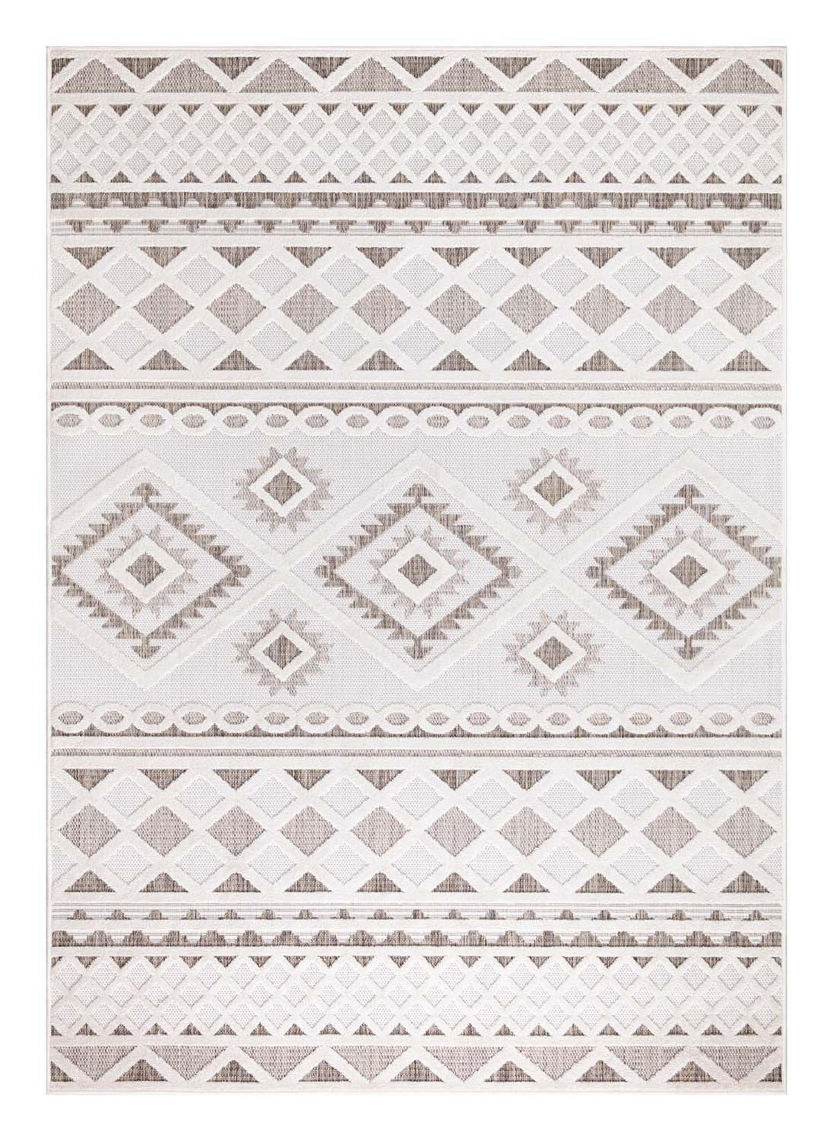 OUTDOOR-TEPPICH Santorini 435 Creme 200x290 cm - Creme, Textil (200/290cm) - carpet city