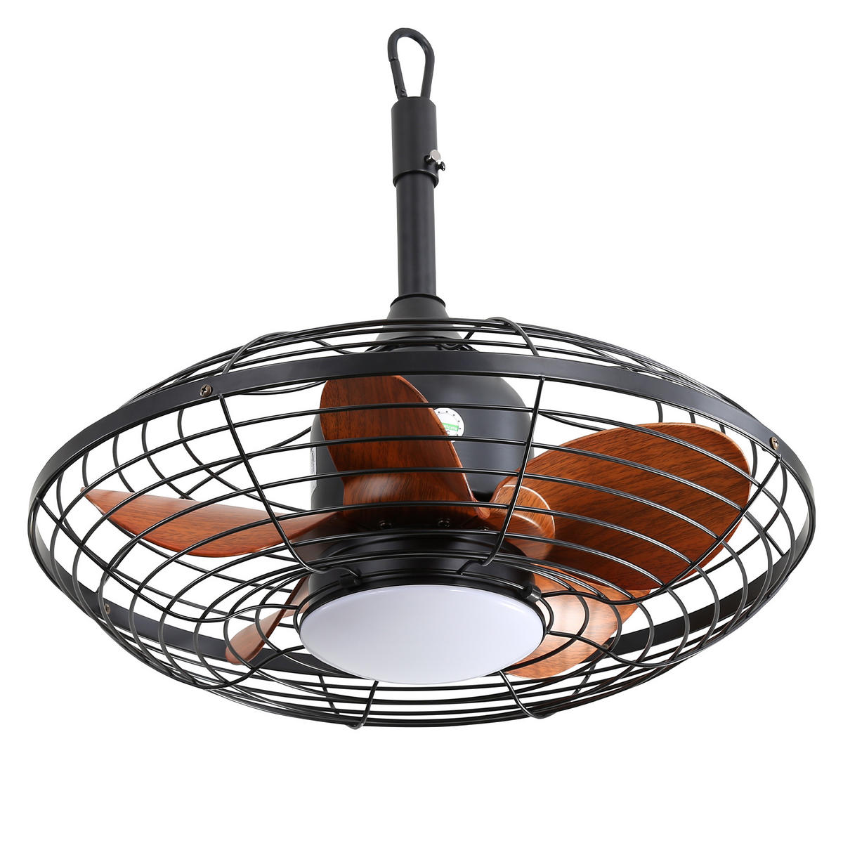 DECKENVENTILATOR 51cm LED Licht 3 Farbtemperaturen ABS Flügel - Braun, Kunststoff (50.8/50.8/47.5cm) - CASIVA