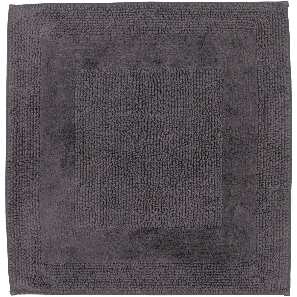 BADTEPPICHE LUXUS BADTEPPICH 1000 BASALT - 740 - Grau, Textil (60/60cm) - Cawoe