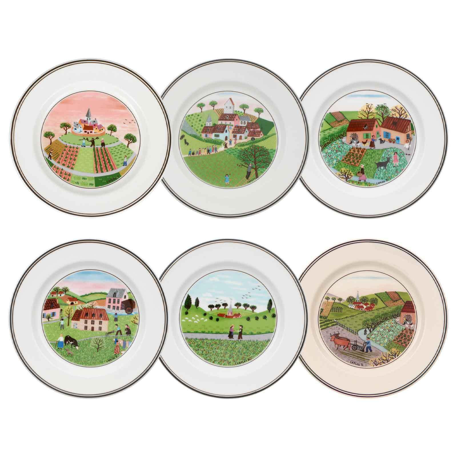 BROTTELLER KOLLEKTION Design Naif bunt ø 17 cm 6er Set - Multicolor, Keramik (17cm) - Villeroy & Boch