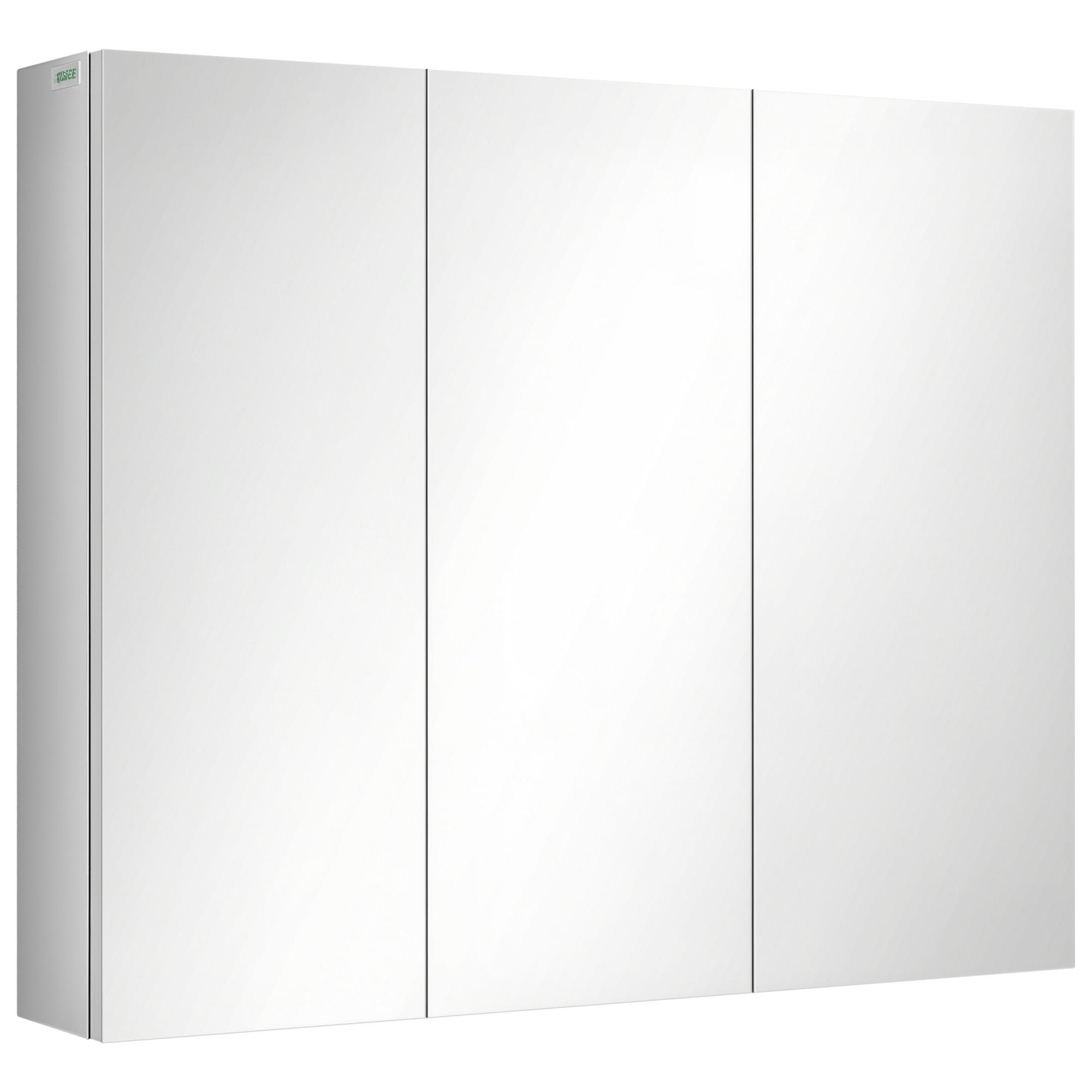 SPIEGELSCHRANK Silber 70/12/55 cm - Silberfarben, Metall (70/55/12cm) - PANGIVO