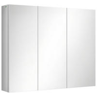 SPIEGELSCHRANK Silber 70/12/55 cm - Silberfarben, Metall (70/55/12cm) - PANGIVO