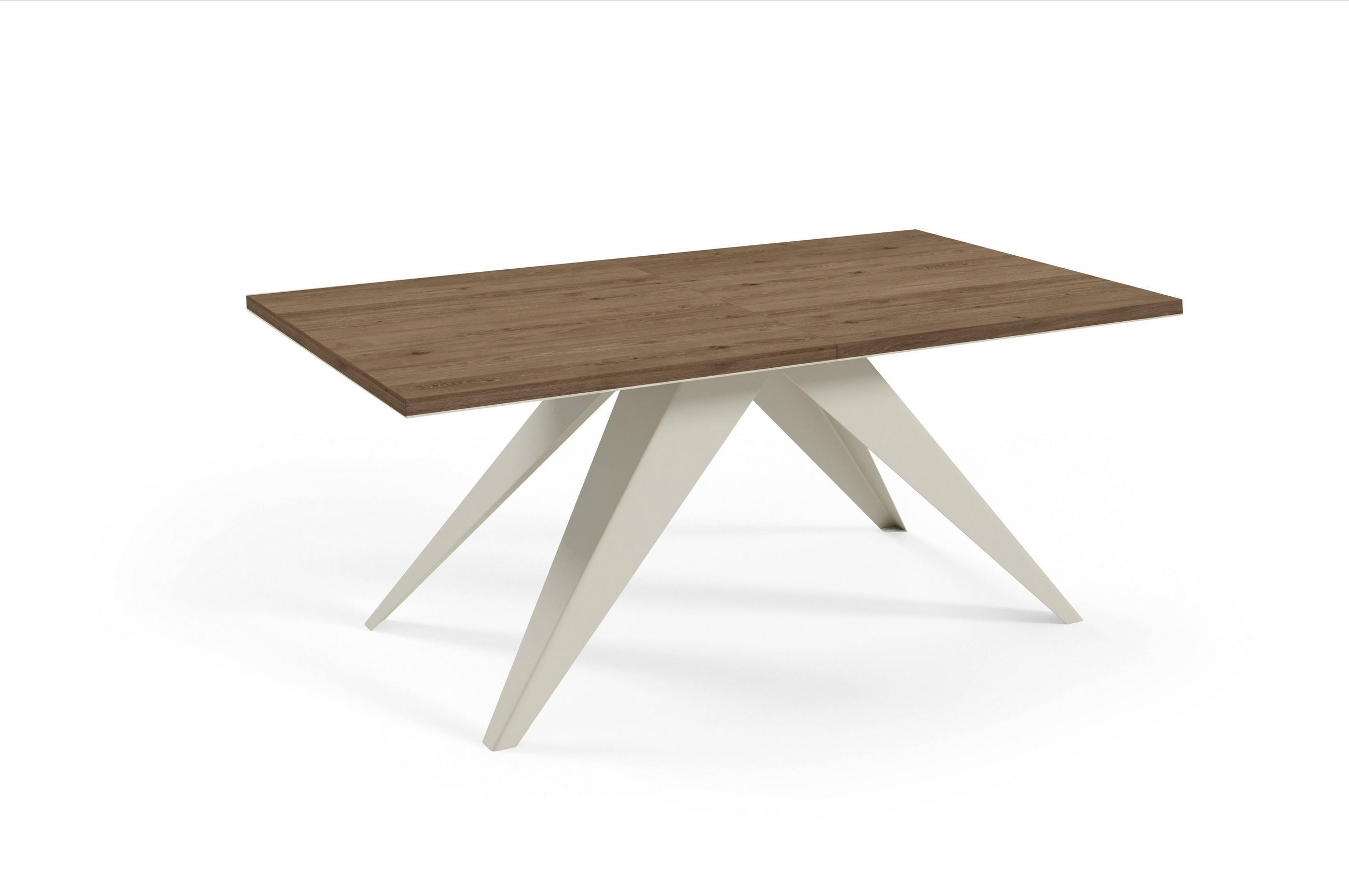 ESSTISCHE SENTO - Kaschmir/Trüffeleichefarben, Holzwerkstoff (80/140/76cm) - Meblini