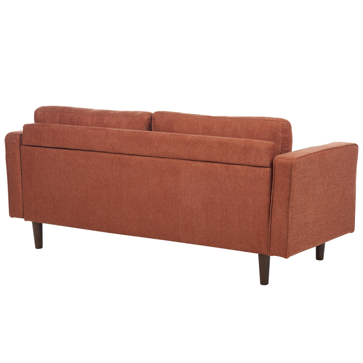 3-SITZER-SOFA goldbraun Nurmo - Dunkelbraun/Braun, Textil (177/78/74cm) - Beliani