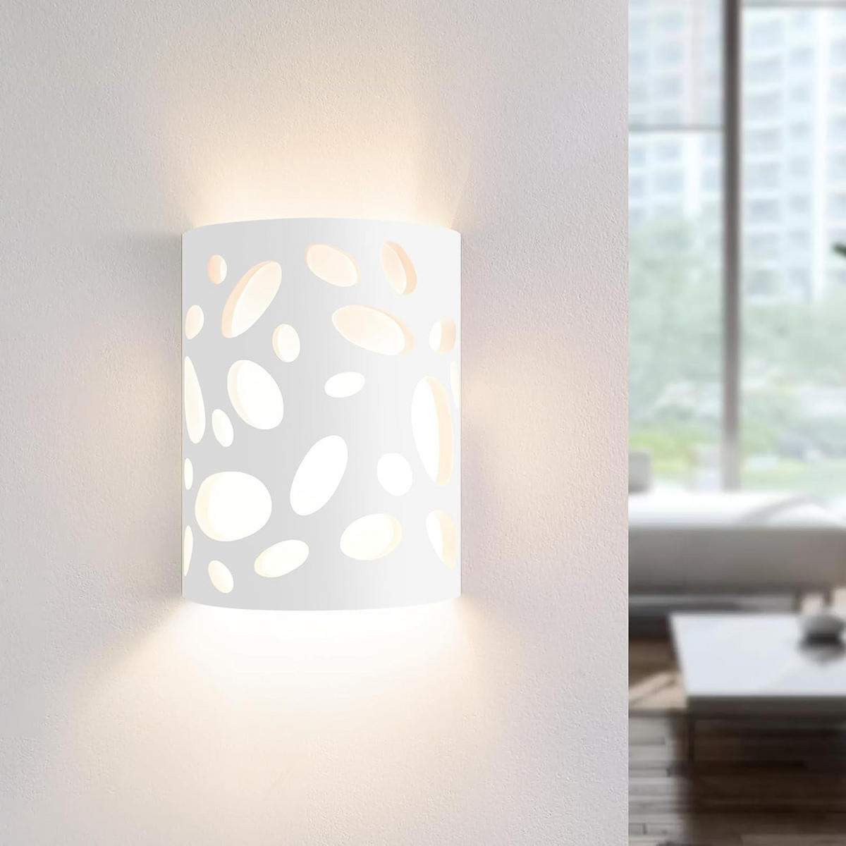 LED - WANDLEUCHTE Nixthun 18.0/9.0/23.0 cm - Weiß, Metall (18/9/23cm) - ZMH