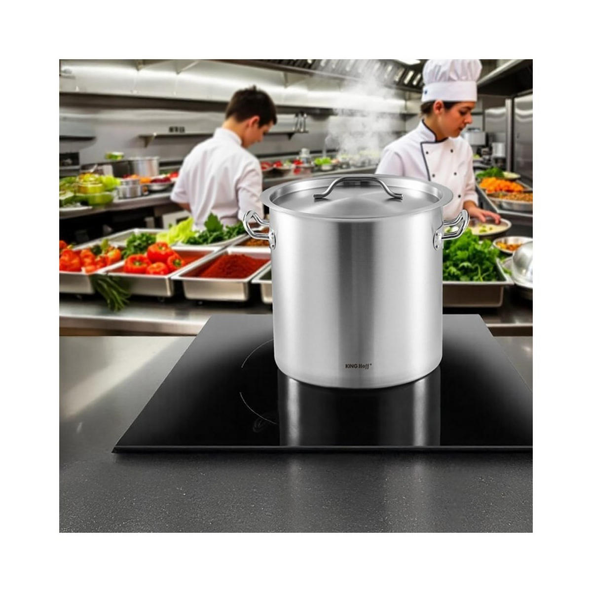 TOPF Silber 35/35/35 cm KH1964 - Silberfarben, Metall (35cm) - Kinghoff 