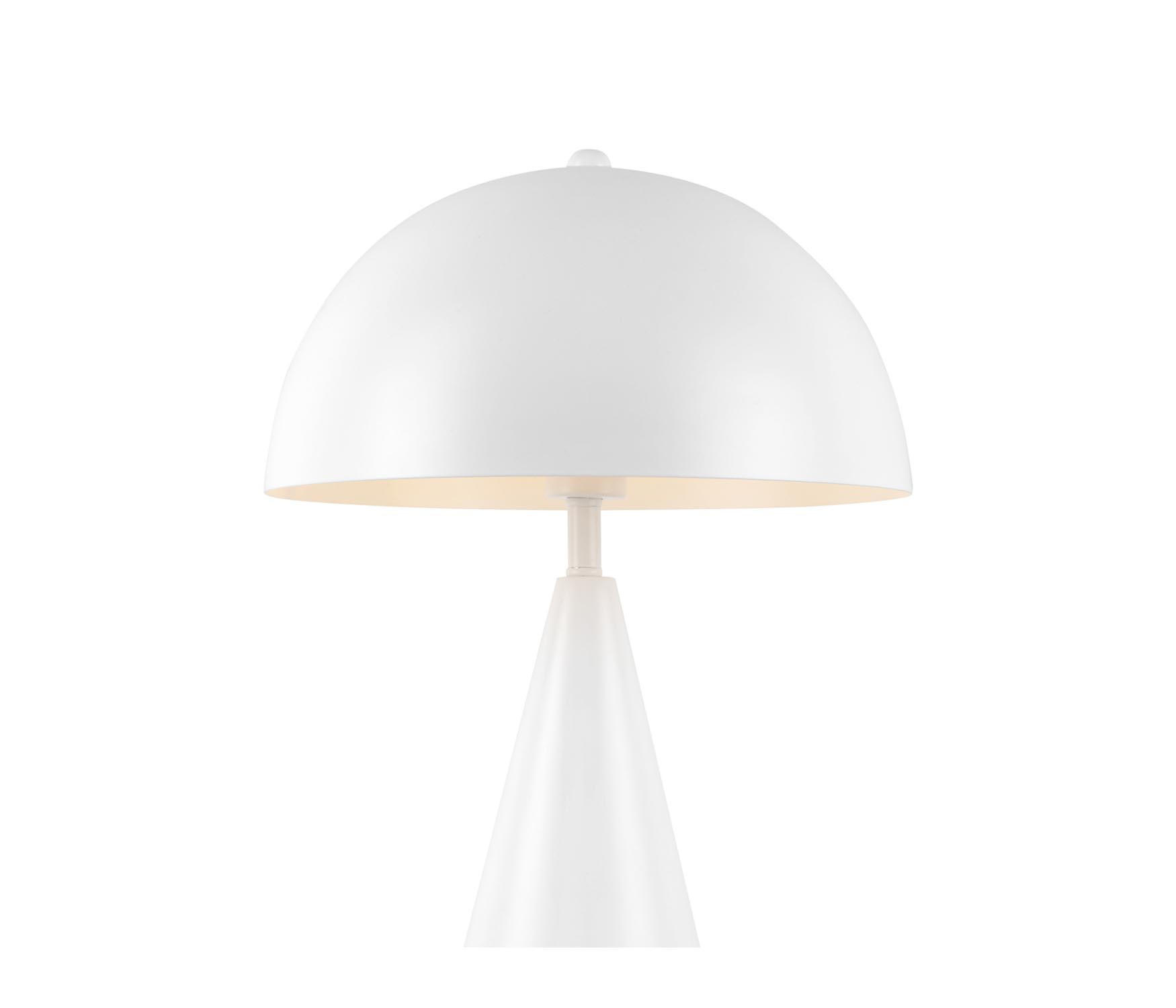 Thumbnail - Leitmotiv Tischlampe, Weiß, Metall, Rund, 25x35x25 cm, CE, Lampen & Leuchten, Innenbeleuchtung, Tischlampen, Tischlampen