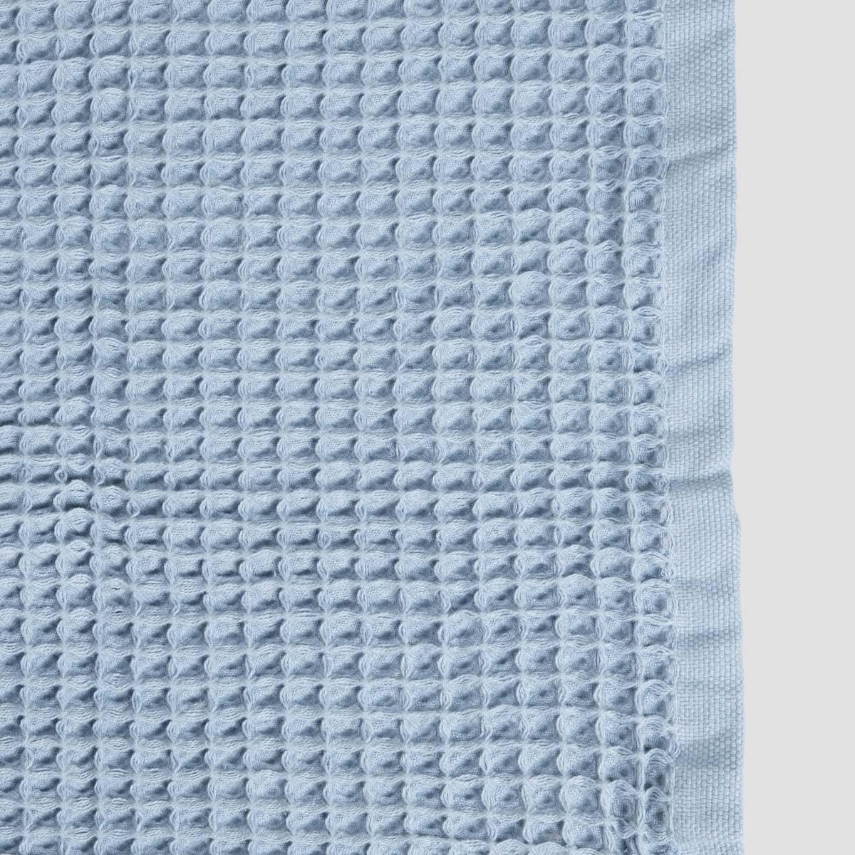 BADETUCH Vaffel blau 70/130 cm - Blau, Textil (70/130cm) - Homla