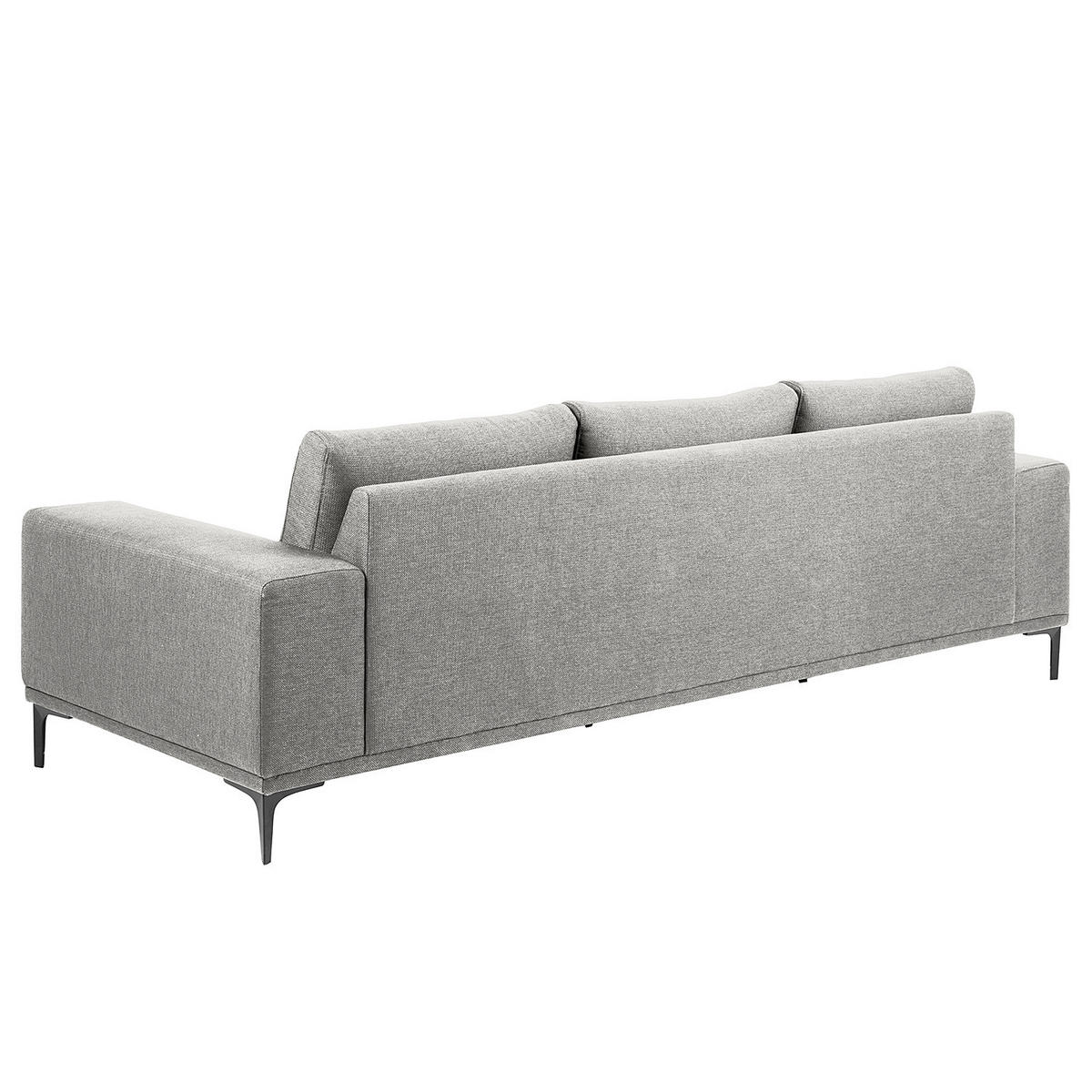 3-SITZER SOFA - Grau, Metall (246/78/91cm) - home24
