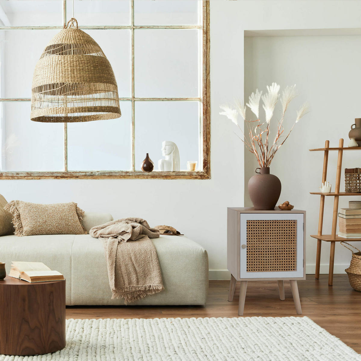 NACHTTISCH Braun 30/38/57 cm - Braun, Holz (30/57/38cm) - Mobili Rebecca