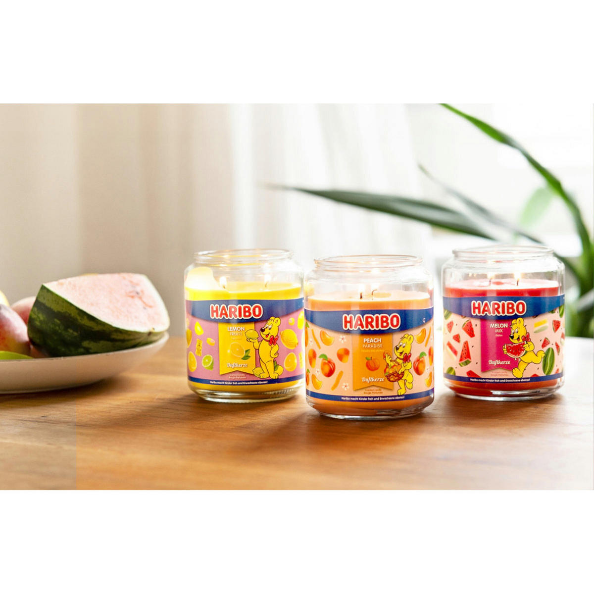 DUFTKERZE Haribo - Orange, Naturmaterialien/Glas (13cm)