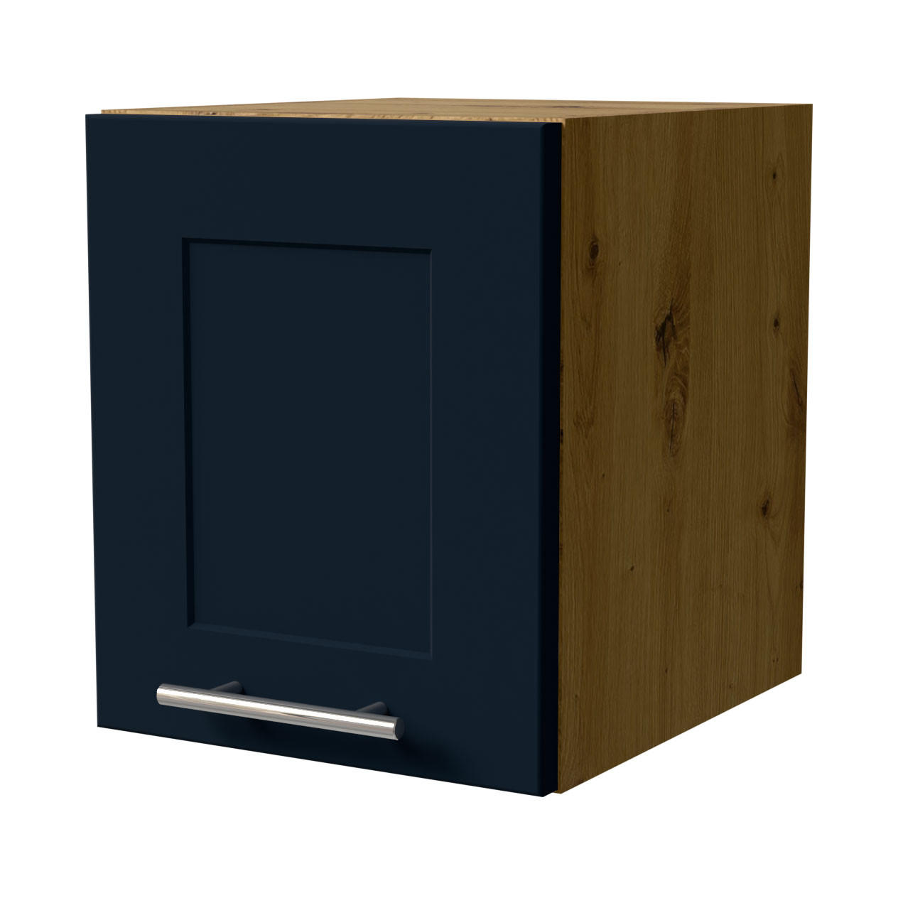 KLAPPHÄNGESCHRANK Oslo W4B/30 Indigo Matt / Eiche Artisan 30 / 32,5 / 36cm - Eiche Artisan/Dunkelblau, Holz/Holzwerkstoff (30/36/32.5cm) - Feldmann-Wohnen