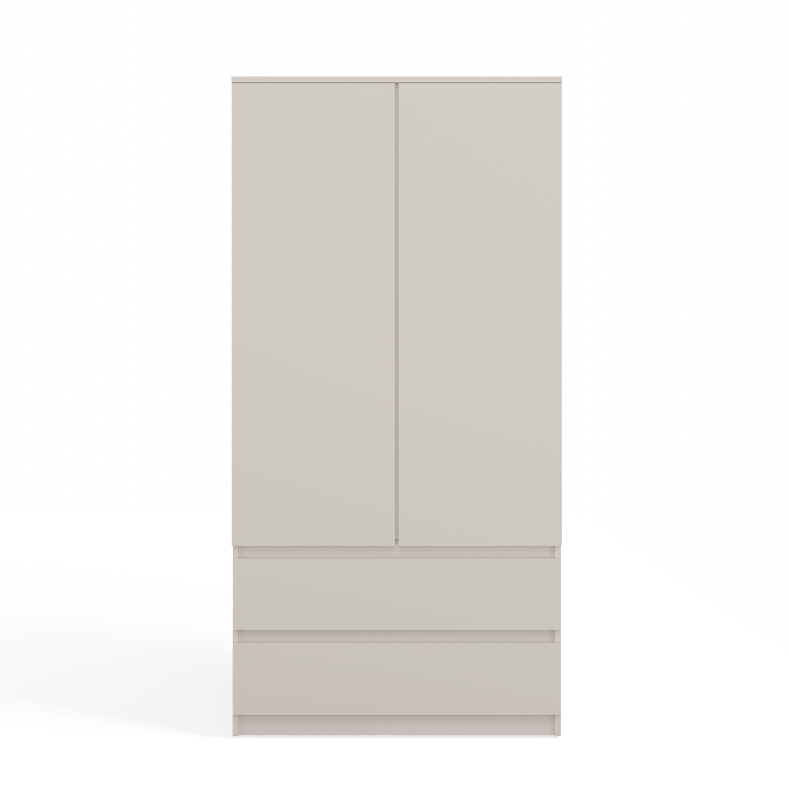KLEIDERSCHRANK SS-90 KASCHMIR BEIGE - Kaschmir, Holzwerkstoff (90/180/50cm) - CDF