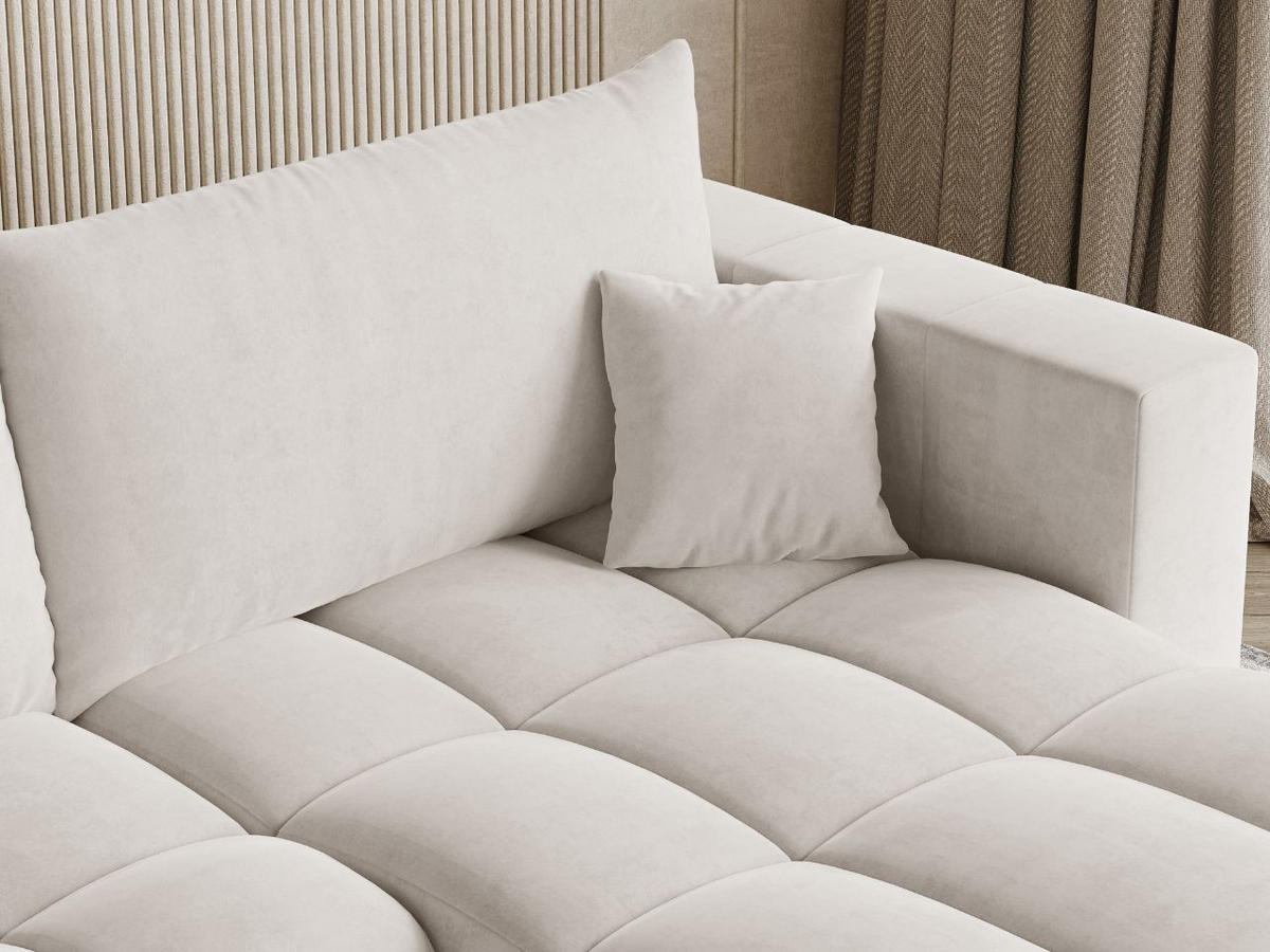 ECKSOFA Neva Ecru - Ecru, Holz/Textil (280/170cm) - Graingold