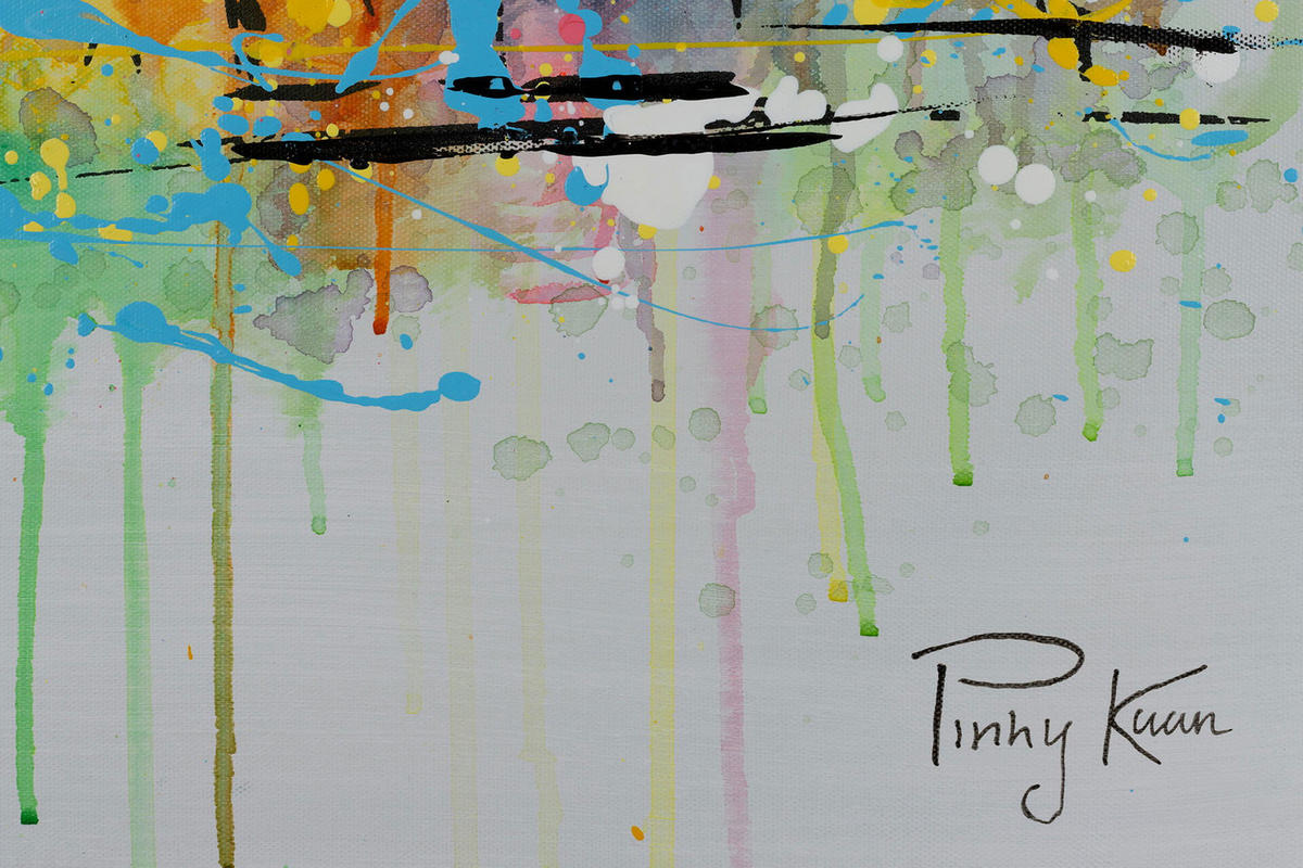 ACRYLBILD HANDGEMALT 120/60 cm - Multicolor, Holz/Textil (120/60cm) - KUNSTLOFT