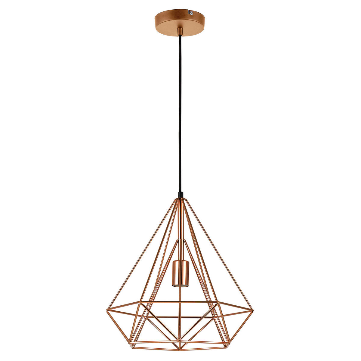 HÄNGELEUCHTE Diamond - Messingfarben, Metall (37/37/200cm) - lux.pro