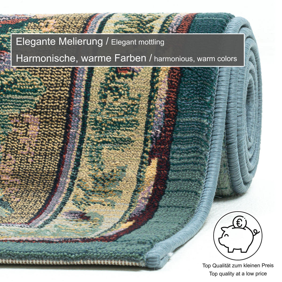 WEBTEPPICH Gabiro 72 Bettumrandung 68x570 cm - Multicolor, Textil (68/570cm) - THEKO