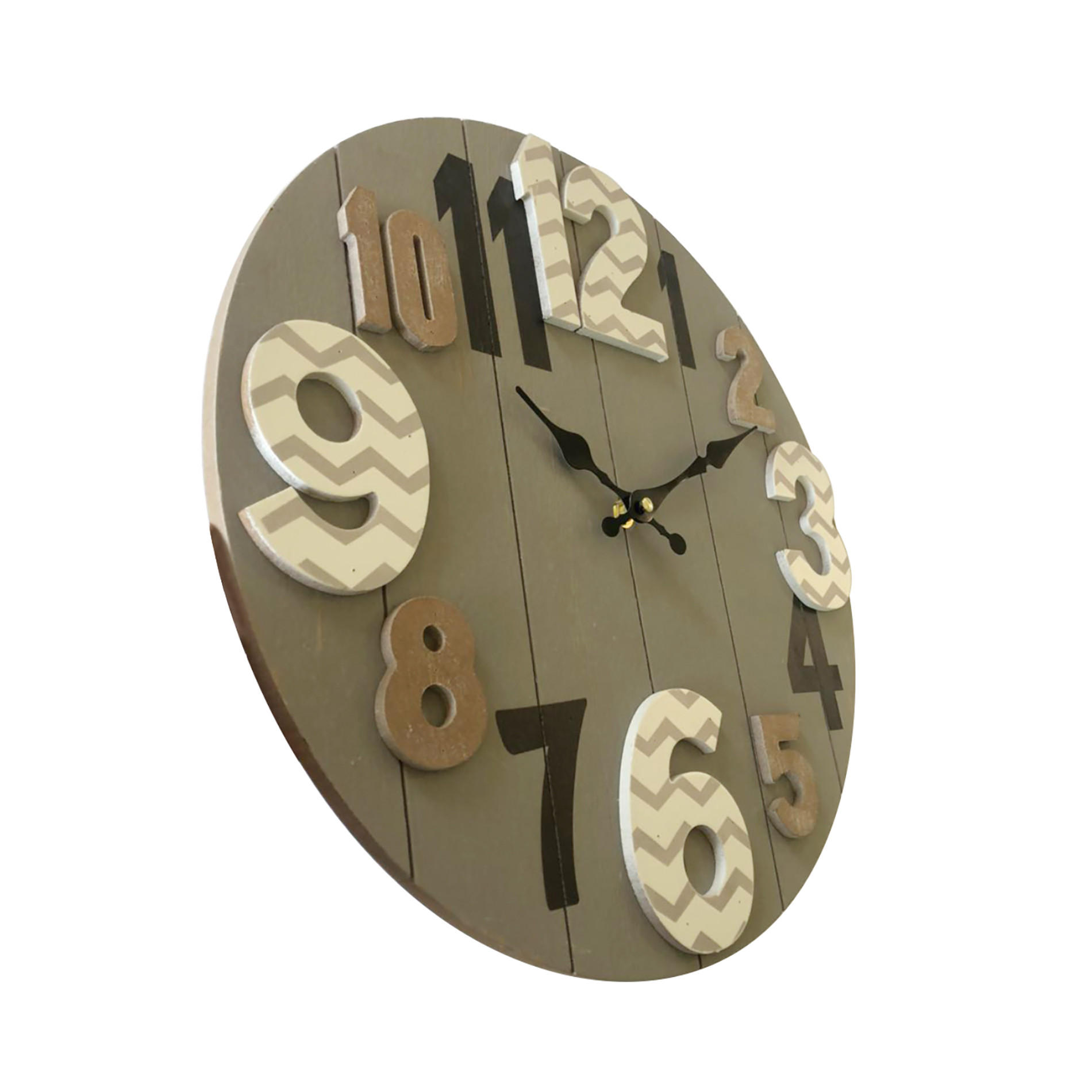 WANDUHR Grau 5/40/40 cm - Grau, Holzwerkstoff (5/40/40cm) - Mobili Rebecca