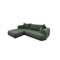 ECKSOFA Anike In Now Or Never - Waldgrün, Holzwerkstoff/Textil (260/173cm) - Fun Möbel