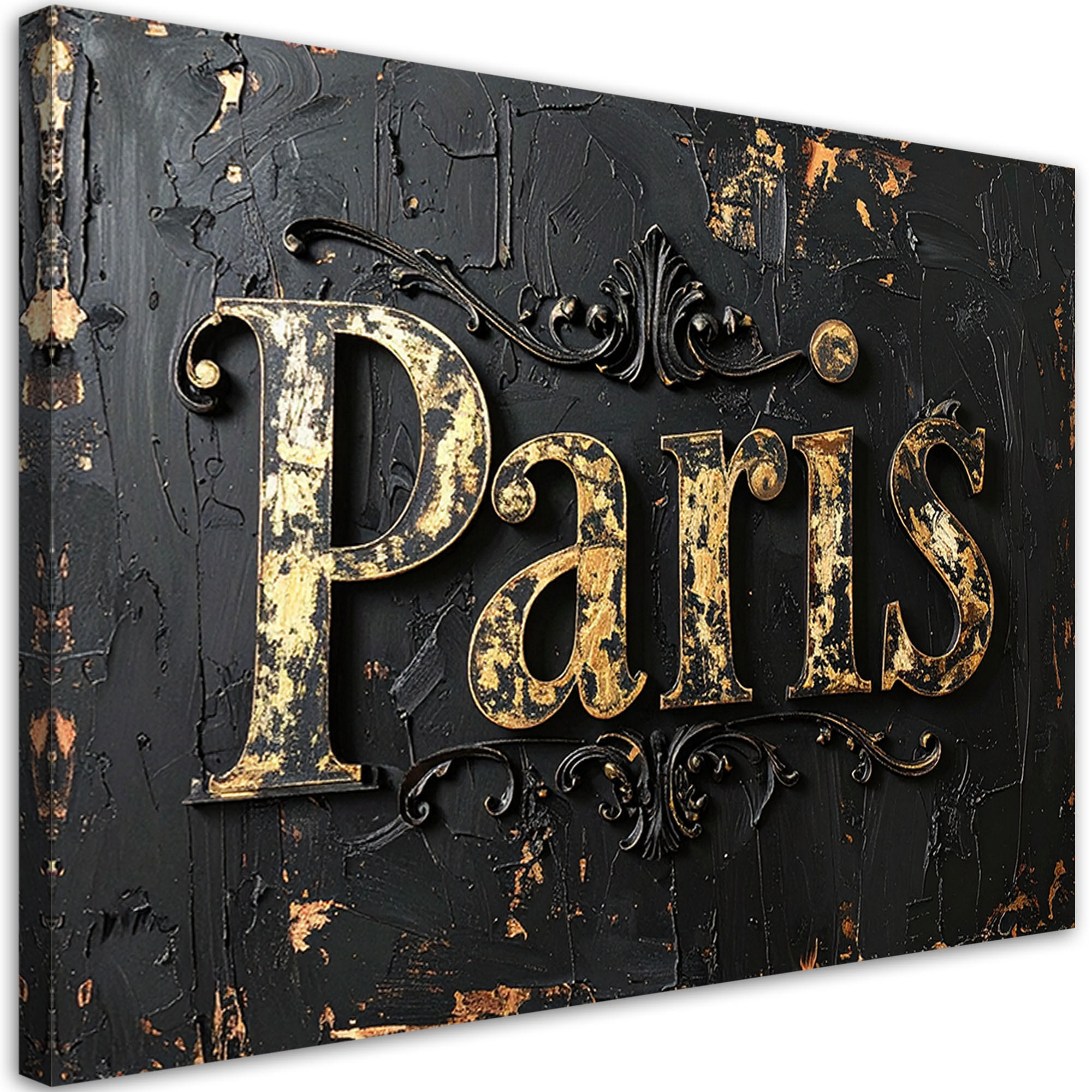 LEINWANDBILD Inschriften und Zitate 60x40cm - Goldfarben, Textil (60/40cm) - Feeby