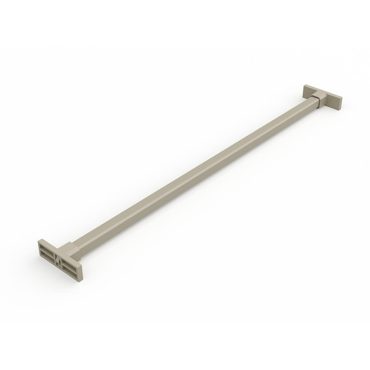 HOSENTRÄGER, 1 Tablett und 1 sanft schließenden Gleitrahmen für Kleiderschränke, verstellbar, Modul 800mm, Steingrau 7er-set - Grau, Kunststoff (77.5/15/52.5cm) - EMUCA