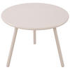 COUCHTISCH rund 60 cm Kunststoff hellgrau - Hellgrau, Kunststoff/Metall (60/60/45cm) - CLP