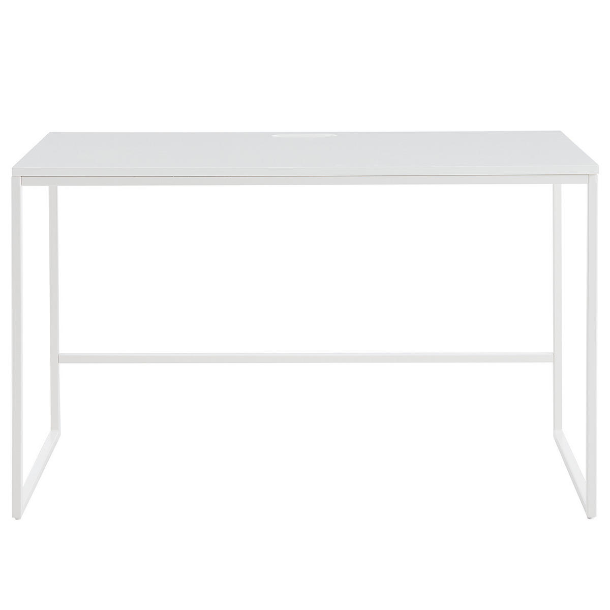 SCHREIBTISCH - Holzwerkstoff / Metall - Weiß, Holzwerkstoff/Metall (60/120/75cm) - home24