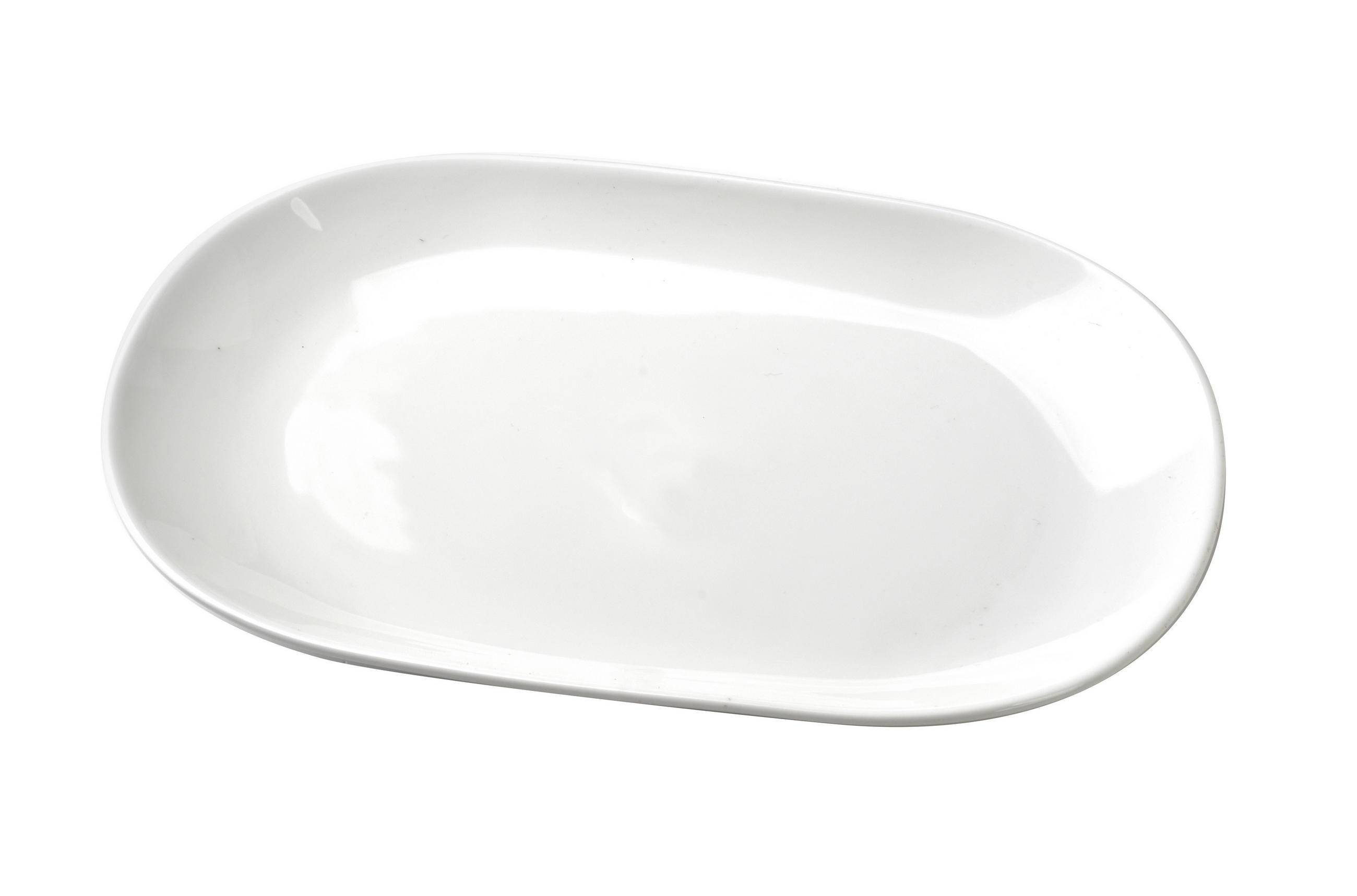 SERVIERPLATTE Basic Weiß 31/20/3.5 cm Keramik - Weiß, Keramik (20/3.5/31cm) - Mondex