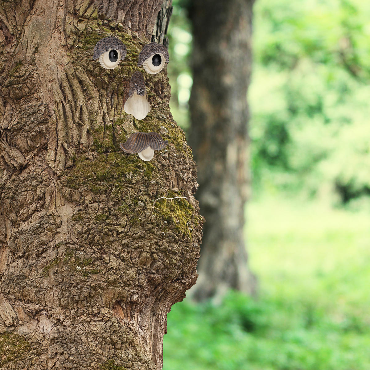 BAUMGESICHT - Multicolor, Kunststoff (5/10/2cm) - Relaxdays